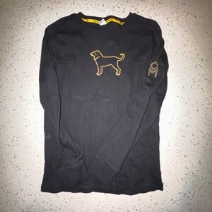 The Black Dog Charcoal Knit with Gold Accents